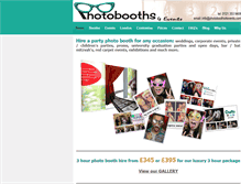 Tablet Screenshot of photobooths4events.com